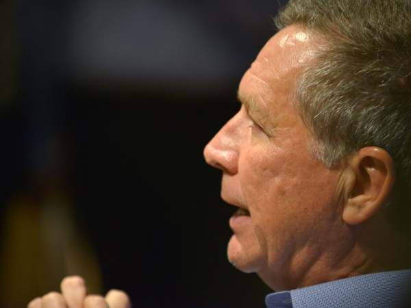 CORAL GABLES, FL - MAY 26:  John Kasich, Governor of Ohio and a former U.S. presidential candidate speaks and sign copies of his new book "Two Paths: America Divided or United" at Books and Books on May 26, 2017 in Coral Gables, Florida.  (Photo by Johnny Louis/FilmMagic)