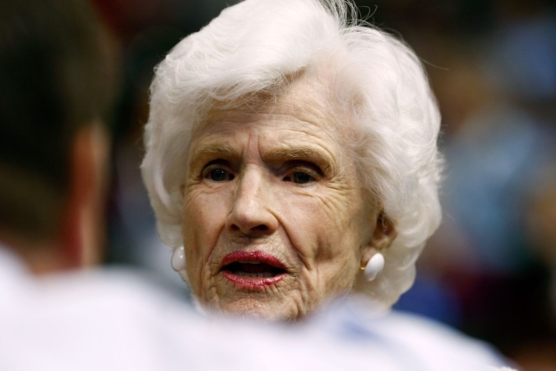 on day one of the Republican National Convention (RNC) at the Xcel Energy Center on September 1, 2008 in St. Paul, Minnesota. The GOP will nominate U.S. Sen. John McCain (R-AZ) as the Republican choice for U.S. President on the last day of the convention.