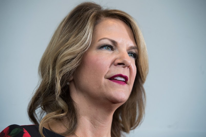 UNITED STATES - FEBRUARY 22: Arizona Senate candidate Kelli Ward attends the Conservative Political Action Conference at the Gaylord National Resort in Oxon Hill, Md., on February 22, 2018. (Photo By Tom Williams/CQ Roll Call)