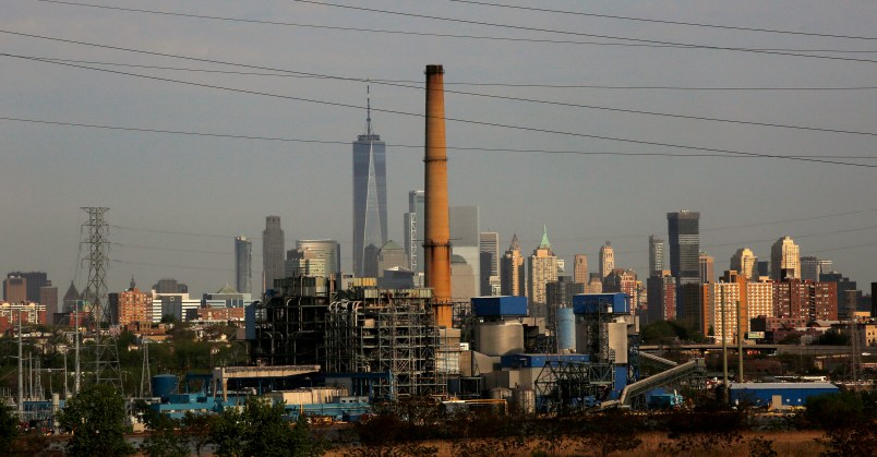 JERSEY CITY, NJ - MAY 10: The world trade center building is seen on the background of the Hudson Generating Station in Jersey City, New Jersey on May 10 2018. The U.S. Environmental Protection Agency (EPA) is opposing to the effort to repeal the historic climate change protection rule for power plants made by former President Barack Obama, Environmental Defense groups, are fighting back against the Trump administrationÕs request to delay the litigation over the Environmental Protection AgencyÕs (EPA) Clean Power Plan for another 60 days. (Photo by Kena Betancur/VIEWpress/Corbis via Getty Images)