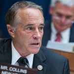 UNITED STATES - JUNE 13: Rep. Chris Collins, R-N.Y., attends a House Energy and Commerce Communications and Technology Subcommittee markup in Rayburn Building on June 13, 2018. (Photo By Tom Williams/CQ Roll Call)