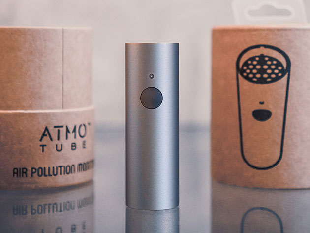 The Atmotube 2.0 Portable Air Quality Monitor is small enough to tote around in your purse or pocket, yet mighty enough to give you detailed readings on multiple air quality components.