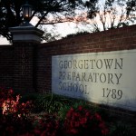 The entrance to the Georgetown Preparatory School Bethesda, Md., is shown, Wednesday, Sept. 19, 2018.  (AP Photo/Manuel Balce Ceneta)