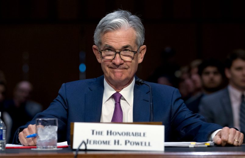 Federal Reserve Board Chair Jerome Powell testifies before the Senate Committee on Banking, Housing, and Urban Affairs on 'The Semiannual Monetary Policy Report to the Congress', at Capitol Hill in Washington on Tuesday, July 17, 2018. (AP Photo/Jose Luis Magana)