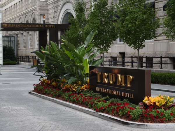 WASHINGTON, DC  - JULY 26: The main entrance drive way for the Trump International Hotel in Washington, D.C., July 26, 2018. (Astrid Riecken For The Washington Post)