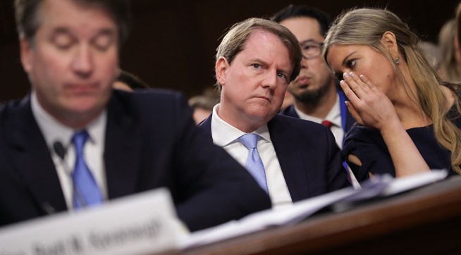 Supreme Court nominee Judge Brett Kavanaugh arrives for testimony before the Senate Judiciary Committee the second day of his Supreme Court confirmation hearing on Capitol Hill September 5, 2018 in Washington, DC. Kavanaugh was nominated by President Donald Trump to fill the vacancy on the court left by retiring Associate Justice Anthony Kennedy.
