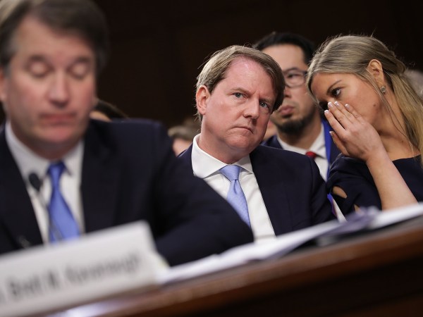 Supreme Court nominee Judge Brett Kavanaugh arrives for testimony before the Senate Judiciary Committee the second day of his Supreme Court confirmation hearing on Capitol Hill September 5, 2018 in Washington, DC. Kavanaugh was nominated by President Donald Trump to fill the vacancy on the court left by retiring Associate Justice Anthony Kennedy.