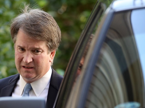 WASHINGTON, DC - SEPTEMBER 19:  Supreme Court nominee Judge Brett Kavanaugh leaves his home September 19, 2018 in Chevy Chase, Maryland. Kavanaugh is scheduled to appear again before the Senate Judiciary Committee next Monday following allegations that have endangered his appointment to the Supreme Court.  (Photo by Win McNamee/Getty Images)