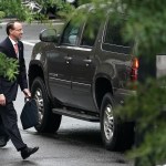 WASHINGTON, DC - SEPTEMBER 24:  U.S. Deputy Attorney General Rod Rosenstein leaves after a meeting at the White House September 24, 2018 in Washington, DC. White House Press Secretary Sarah Huckabee Sanders said that Rosenstein will meet with President Donald Trump on Thursday to discuss recent revelations that Rosenstein had talked about secretly recording the president and about invoking the 25th Amendment to remove him from office.  (Photo by Alex Wong/Getty Images)