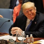 NEW YORK, NY - SEPTEMBER 26:  President Donald Trump chairs a United Nations (U.N.) Security Council meeting on September 26, 2018 in New York City. Trump presides over the 15-member council as the United States holds the monthly rotating presidency. The Security Council meeting coincides with the 73rd United Nations General Assembly at the U.N.  (Photo by Spencer Platt/Getty Images)