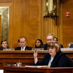 WASHINGTON, DC - SEPTEMBER 27:  Rachel Mitchell ask questions to Dr. Christine Blasey Ford at the Senate Judiciary Committee hearing on the nomination of Brett Kavanaugh to be an associate justice of the Supreme Court of the United States, on Capitol Hill September 27, 2018 in Washington, DC. A professor at Palo Alto University and a research psychologist at the Stanford University School of Medicine, Ford has accused Supreme Court nominee Judge Brett Kavanaugh of sexually assaulting her during a party in 1982 when they were high school students in suburban Maryland. (Photo By Michael Reynolds-Pool/Getty Images)