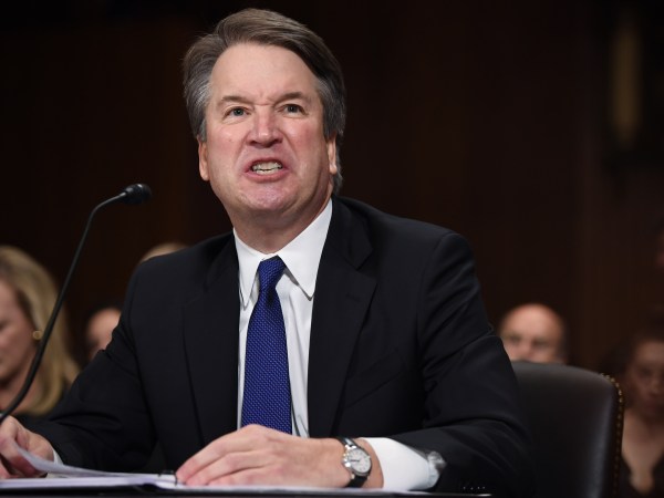 WASHINGTON, DC - SEPTEMBER 27: Supreme Court nominee Judge Brett Kavanaugh testifies before the US Senate Judiciary Committee in the Dirksen Senate Office Building on Capitol Hill September 27, 2018 in Washington, DC. A professor at Palo Alto University and a research psychologist at the Stanford University School of Medicine, Ford has accused Supreme Court nominee Judge Brett Kavanaugh of sexually assaulting her during a party in 1982 when they were high school students in suburban Maryland.  (Photo by Saul Loeb-Pool/Getty Images)