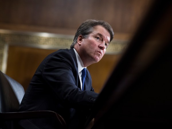 UNITED STATES - SEPTEMBER 27: Judge Brett Kavanaugh testifies during the Senate Judiciary Committee hearing on his nomination be an associate justice of the Supreme Court of the United States, focusing on allegations of sexual assault by Kavanaugh against Christine Blasey Ford in the early 1980s. (Photo By Tom Williams-Pool/Getty Images)