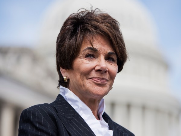 UNITED STATES - APRIL 8: Rep. Anna Eshoo, D-Calif., attends a news conference at the House triangle on the dangers faced by Christians and Armenians in the Syrian revolution. Recent attacks in the historically Armenian city of Kessab, Syria, were cited by speakers. (Photo By Tom Williams/CQ Roll Call)