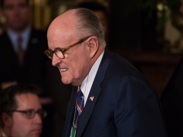 On Tuesday, January 31, Rudy Giuliani, former mayor of New York City, was present for U.S. President Donald Trump's live announcement of Colo. appeals court judge Neil Gorsuch as his Supreme Court of the United States nominee, in the East Room of the White House. (Photo by Cheriss May/NurPhoto)
