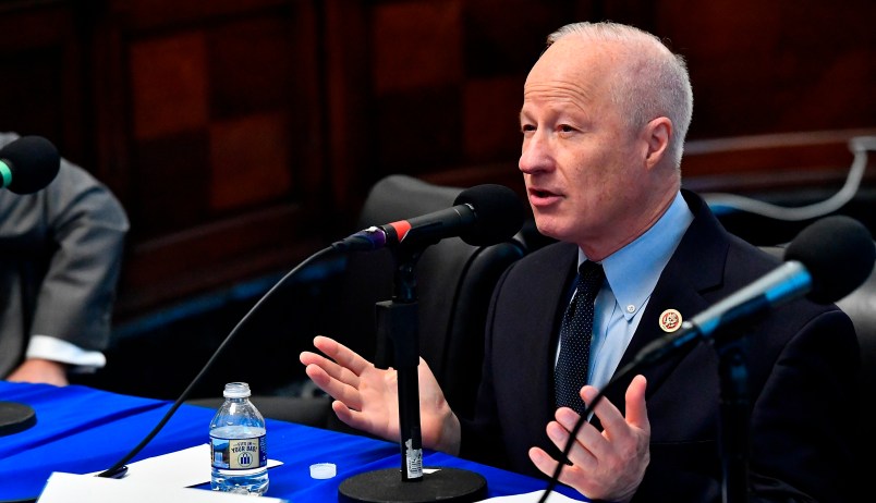WASHINGTON, DC - MAY 16:  Congressman Mike Coffman (R-CO) appears on Urban View's Helping Our Heroes Special, moderated by SiriusXM host Jennifer Hammond at the Cannon Building on Capitol Hill on May 16, 2018 in Washington, DC.  (Photo by Larry French/Getty Images for SiriusXM)