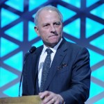 speaks on stage during The 77th Annual Peabody Awards Ceremony at Cipriani Wall Street on May 19, 2018 in New York City.