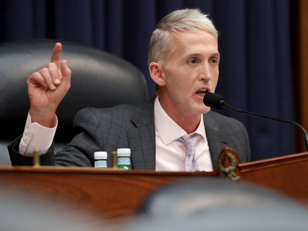 Deputy Assistant FBI Director Peter Strzok testifies before a joint committee hearing of the House Judiciary and Oversight and Government Reform committees in the Rayburn House Office Building on Capitol Hill July 12, 2018 in Washington, DC. While involved in the probe into Hillary ClintonÕs use of a private email server in 2016, Strzok exchanged text messages with FBI attorney Lisa Page that were critical of Trump. After learning about the messages, Mueller removed Strzok from his investigation into whether the Trump campaign colluded with Russia to win the 2016 presidential election.