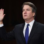 WASHINGTON, DC - SEPTEMBER 27: Supreme Court nominee Judge Brett Kavanaugh takes the oath before the US Senate Judiciary Committee in the Dirksen Senate Office Building on Capitol Hill September 27, 2018 in Washington, DC. A professor at Palo Alto University and a research psychologist at the Stanford University School of Medicine, Ford has accused Supreme Court nominee Judge Brett Kavanaugh of sexually assaulting her during a party in 1982 when they were high school students in suburban Maryland.  (Photo by Saul Loeb-Pool/Getty Images)