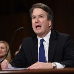 WASHINGTON, DC - SEPTEMBER 27: Supreme Court nominee Judge Brett Kavanaugh testifies before the US Senate Judiciary Committee in the Dirksen Senate Office Building on Capitol Hill September 27, 2018 in Washington, DC. A professor at Palo Alto University and a research psychologist at the Stanford University School of Medicine, Ford has accused Supreme Court nominee Judge Brett Kavanaugh of sexually assaulting her during a party in 1982 when they were high school students in suburban Maryland.  (Photo by Saul Loeb-Pool/Getty Images)