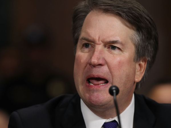 WASHINGTON, DC - SEPTEMBER 27:  Judge Brett Kavanaugh testifies to the Senate Judiciary Committee during his Supreme Court confirmation hearing in the Dirksen Senate Office Building on Capitol Hill September 27, 2018 in Washington, DC. Kavanaugh was called back to testify about claims by Christine Blasey Ford, who has accused him of sexually assaulting her during a party in 1982 when they were high school students in suburban Maryland.  (Photo by Win McNamee/Getty Images)