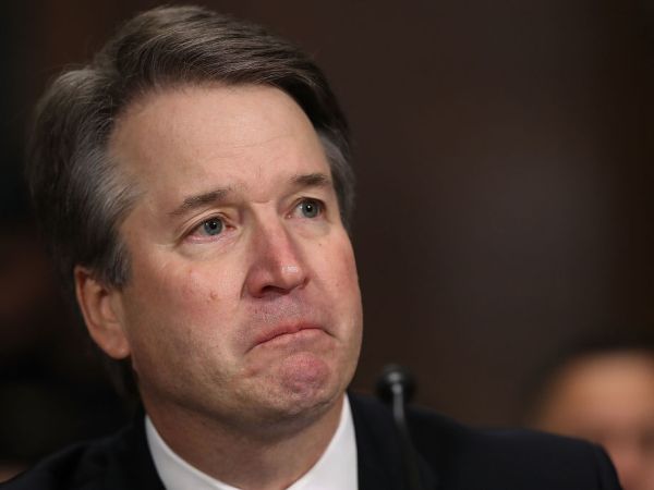 WASHINGTON, DC - SEPTEMBER 27:  Judge Brett Kavanaugh testifies to the Senate Judiciary Committee during his Supreme Court confirmation hearing in the Dirksen Senate Office Building on Capitol Hill September 27, 2018 in Washington, DC. Kavanaugh was called back to testify about claims by Christine Blasey Ford, who has accused him of sexually assaulting her during a party in 1982 when they were high school students in suburban Maryland.  (Photo by Win McNamee/Getty Images)