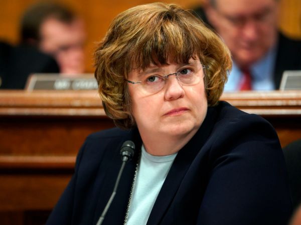 WASHINGTON, DC - SEPTEMBER 27:   Rachel Mitchell, the chief of the Special Victims Division of the Maricopa County attorney's office in Arizona, listens to opening statements prior to testimony from Christine Blasey Ford and Supreme Court nominee Brett Kavanaugh at the Dirksen Senate Office Building on Capitol Hill September 27, 2018 in Washington, DC. Blasey Ford, a professor at Palo Alto University and a research psychologist at the Stanford University School of Medicine, has accused Kavanaugh of sexually assaulting her during a party in 1982 when they were high school students in suburban Maryland.  (Photo by Andrew Harnik-Pool/Getty Images)