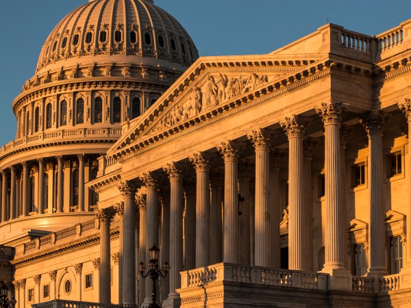 The Capitol is seen at sunrise  in Washington, Monday, Oct. 1, 2018. (AP Photo/J. Scott Applewhite)