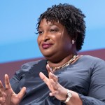 WASHINGTON, DC - SEPTEMBER 13:  Representative Stacey Abrams speaks onstage at the National Town Hall on the second day of the 48th Annual Congressional Black Caucus Foundation on September 13, 2018 in Washington, DC.  (Photo by Earl Gibson III/Getty Images)