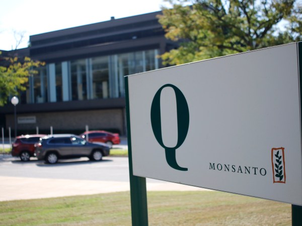 A building Q sign at the headquarters of the Monsanto Company, in St. Louis, Missouri on September 23, 2016.