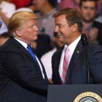 U.S. President Donald Trump speaks during a campaign rally at the Las Vegas Convention Center on September 20, 2018 in Las Vegas, Nevada. Trump is in town to support the re-election campaign for U.S. Sen. Dean Heller (R-NV) as well as Nevada Attorney General and Republican gubernatorial candidate Adam Laxalt and candidate for Nevada's 3rd House District Danny Tarkanian and 4th House District Cresent Hardy.