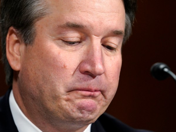 Supreme court nominee Brett Kavanaugh testifies before the Senate Judiciary Committee on Capitol Hill in Washington, Thursday, Sept. 27, 2018. (AP Photo/Andrew Harnik, Pool)