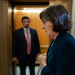 WASHINGTON, DC - OCTOBER 3: Sen. Susan Collins (R-ME) heads to the Senate floor for a vote, at the U.S. Capitol, October 3, 2018 in Washington, DC. An FBI report on current allegations against Supreme Court nominee Brett Kavanaugh is expected by the end of this week, possibly later today. (Photo by Drew Angerer/Getty Images)