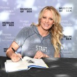 Stormy Daniels Signs Copies Of Her New Book "Full Disclosure" at Museum of Sex on October 8, 2018 in New York City.
