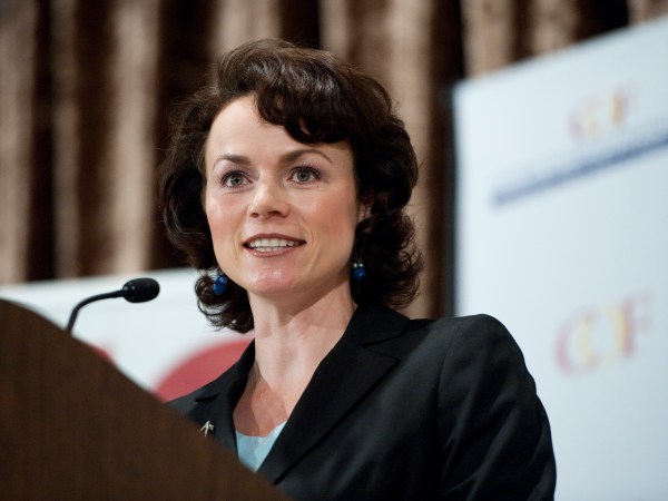 UNITED STATES – JULY 9: Amy Tarkanian, chairwoman of the Nevada Republican Party, speaks at the 2011 Conservative Leadership Conference at the M Resort Spa Casino in Las Vegas on Saturday, July 9, 2011. (Photo By Bill Clark/Roll Call)