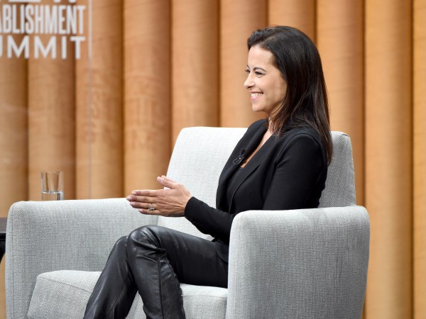 speaks onstage during "" at the Vanity Fair New Establishment Summit at Yerba Buena Center for the Arts on October 20, 2016 in San Francisco, California.