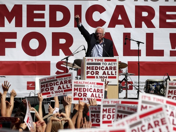 U.S. Sen. Berni Sanders (I-VT) speaks during a health care rally at the  2017 Convention of the California Nurses Association/National Nurses Organizing Committee on September 22, 2017 in San Francisco, California. Sen. Bernie Sanders addressed the California Nurses Association about his Medicare for All Act of 2017 bill.