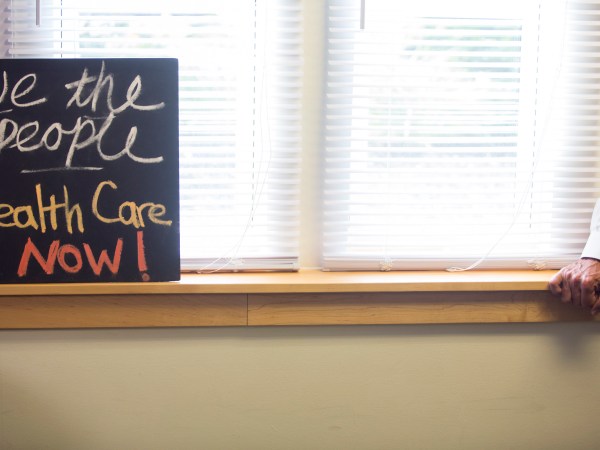 PORTLAND, ME - JULY 2: Maine Equal Justice Partners holds a press conference in Portland on Monday, July 2, 2018, encouraging Mainers eligible for health care under the state's Medicaid expansion law to file applications with the Department of Health and Human Services. (Photo by Derek Davis/Staff Photographer)