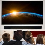 The Bluetooth Home Theater Sound Bar raises the bar for sound quality on flat screen TVs.