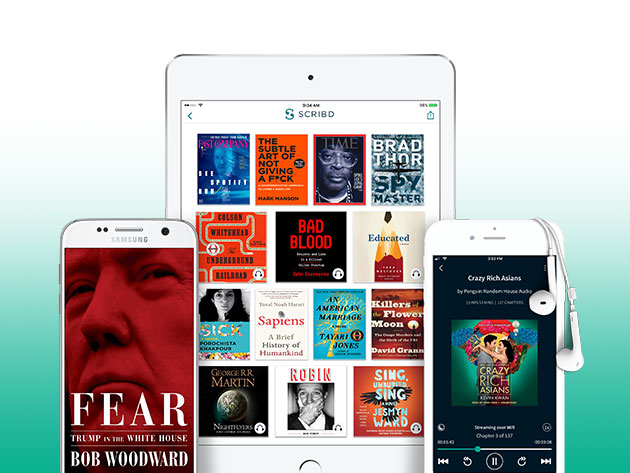 Scribd’s massive library of content gives you unlimited books, articles and magazines from top publishers every month.