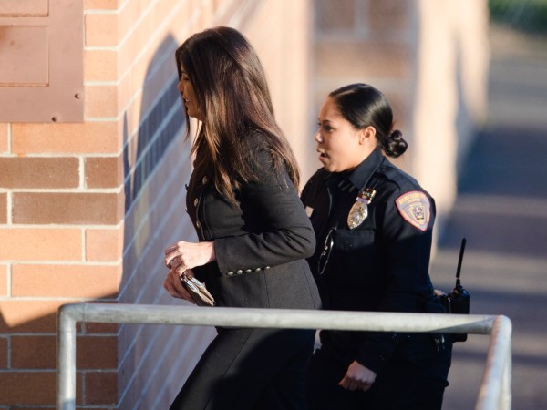 Former Pennsylvania Attorney General Kathleen Kane arrives at the Montgomery County Correctional Facility in Eagleville, Pa., to begin serving a 10- to 23-month perjury sentence, Thursday, Nov. 29, 2018. (AP Photo/Matt Rourke)