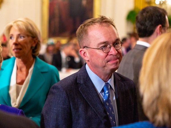 Office of Management and Budget Director Mick Mulvaney, attends U.S. President Donald Trump’s 'The Pledge To America's Workers' event in the East Room of the White House, in Washington, D.C. on Thursday, July 19, 2018  (Photo by Cheriss May/NurPhoto)