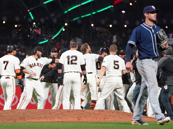 at AT&T Park on September 25, 2018 in San Francisco, California.
