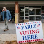 FRANKLIN, TN - OCTOBER 31: A man exits an early voting polling place at the Williamson County Clerk's office, October 31, 2018 in Franklin, Tennessee. U.S. Rep. Marsha Blackburn, who represents Tennessee’s 7th Congressional district in the U.S. House, is running in a tight race against Democratic candidate Phil Bredesen, a former governor of Tennessee. The two are competing to fill the Senate seat left open by Sen. Bob Corker (R-TN), who opted to not seek reelection. (Photo by Drew Angerer/Getty Images)