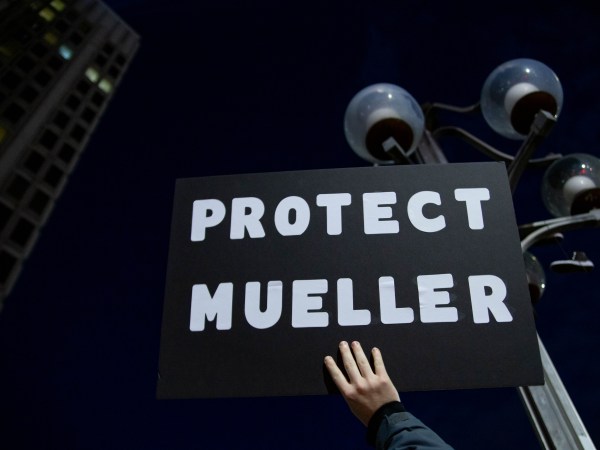 Hundreds of protestors gather and march in Philadelphia, November 8, 2018 in an event pre-planned by organizers and triggered by President Trump's firing of Attorney General Sessions and appointment of Matthew Whitaker as Acting AG, seen as a potential threat against the Mueller investigation. (Photo by Michael Candelori/NurPhoto)