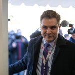 CNN's Jim Acosta's enters the James S. Brady Press Briefing Room of the White House in Washington, D.C., after a judge ordered the Trump Administration to return his press pass. On Friday, November 16, 2018.(Photo by Cheriss May/NurPhoto)