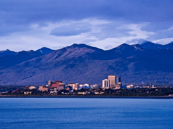 ANCHORAGE, ALASKA, UNITED STATES - 2009/06/18: Skyline of Anchorage. (Photo by John Greim/LightRocket via Getty Images)