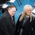 UNITED STATES - JANUARY 20: Sheldon and Miriam Adelson wait for Donald J. Trump to be sworn in as the 45th President of the United States on the West Front of the Capitol , January 20, 2017. (Photo By Tom Williams/CQ Roll Call)