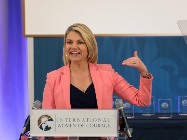Heather Nauert, Acting Under Secretary for Public Diplomacy and Public Affairs & State Dept. Spokesperson hosted the annual International Women of Courage (IWOC) Awards honoring 10 extraordinary women from around the world. U.S. First Lady Melania Trump delivered special remarks at the ceremony. At the U.S. Dept. of State, on Friday, March 23, 2018.(Photo by Cheriss May/NurPhoto)