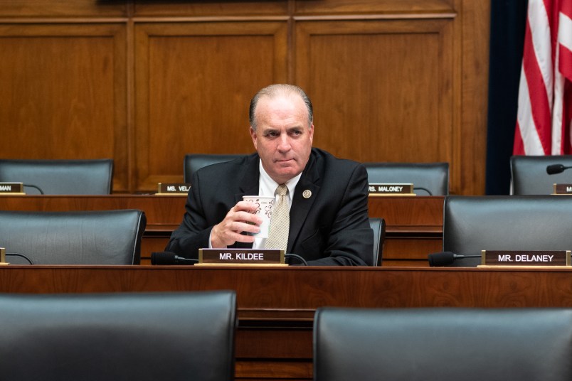 WASHINGTON, DC, UNITED STATES - 2018/06/27: U.S. Representative Dan Kildee (D-MI) at a hearing of the House Financial Services Committee, in the Rayburn building. (Photo by Michael Brochstein/SOPA Images/LightRocket via Getty Images)